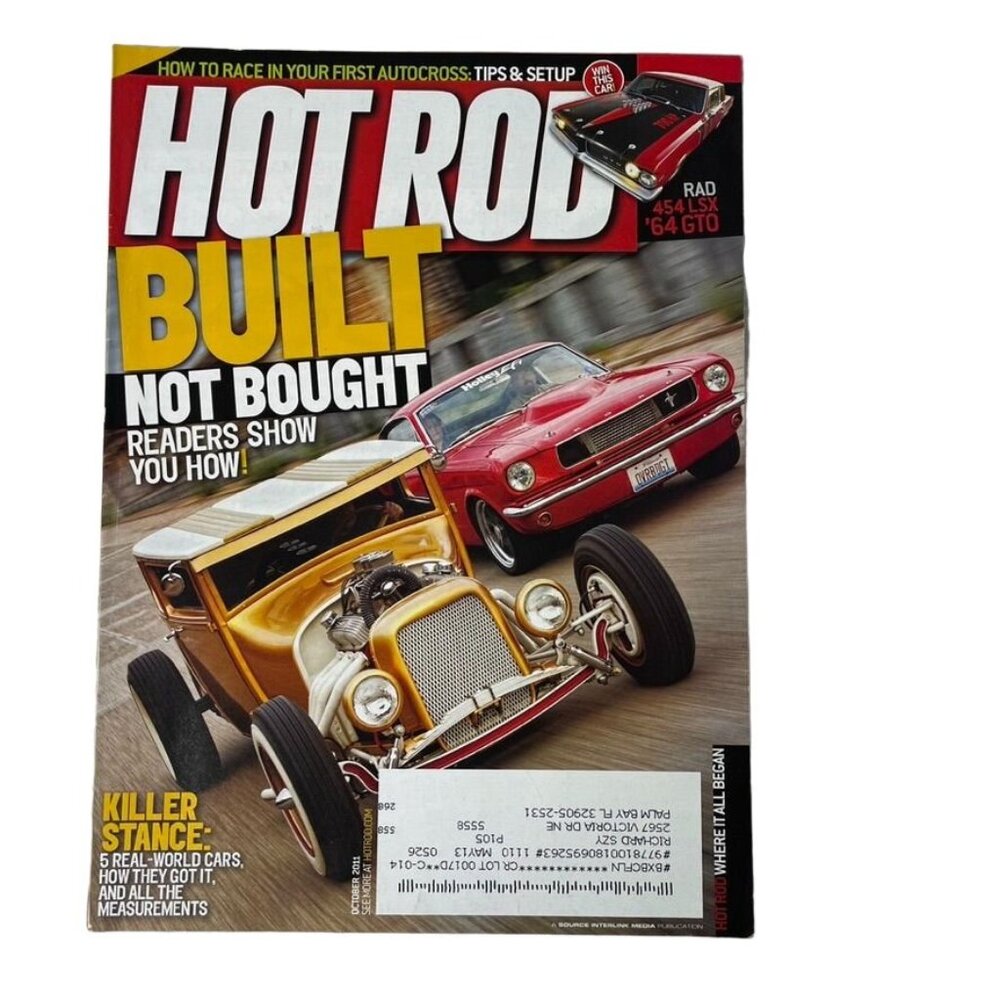 Hot Rod Magazine u October 2011 Rad 454 LSX 64 GTO How to Race First Autocross